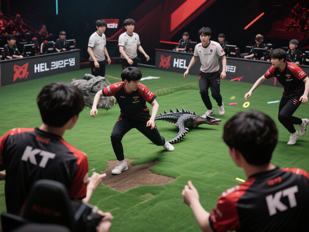 抢下小龙之后，KT战队并未就此退却，而是