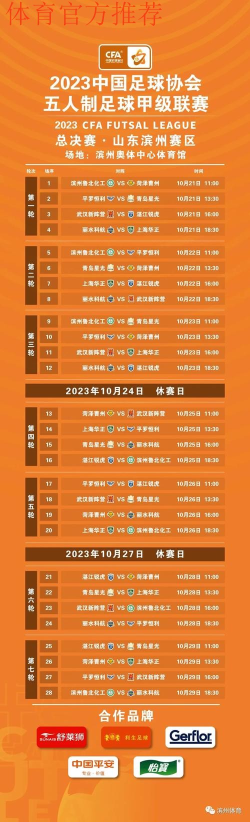 2023中国足协五人制足球甲级联赛总决赛在山东滨州开幕